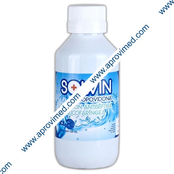 SOLVIN Solución Antiséptica Bucofaríngea Fco. 120 ML. 8 G/100 ML.