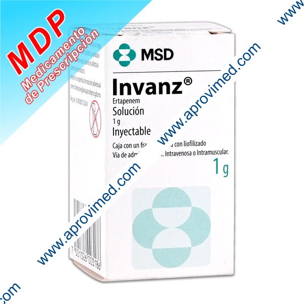 INVANZ Sol. Iny. c/1 FCO. AMP. 1 G.