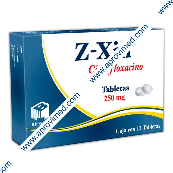 Z-XIN c/12 TABS. 250 MG.