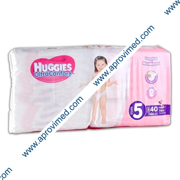 HUGGIES ULTRACONFORT Niña (Etapa 5 / 11-14.5 Kg.) c/40 Pzs.