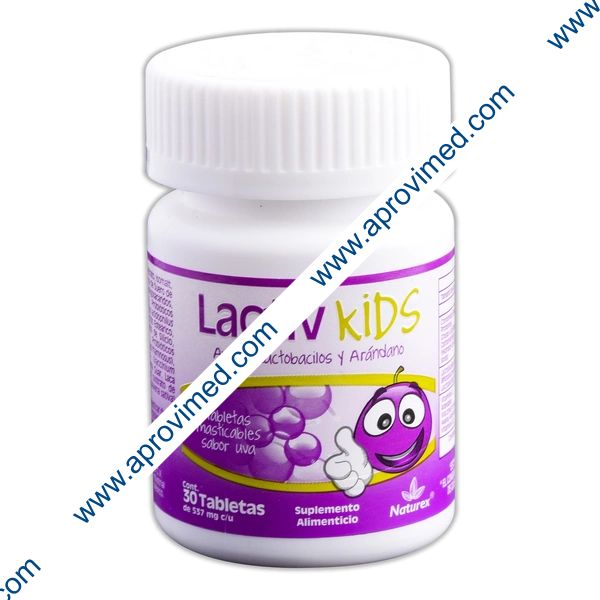 LACTIV Kids c/30 TABS. MAST. Sabor Uva. 537 MG.