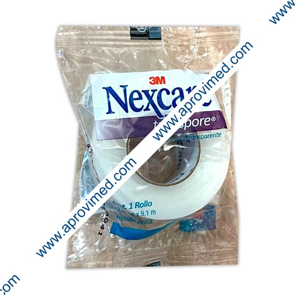 NEXCARE CINTA ADHESIVA TRANSPARENTE 2.50cm x 9.10mt. Bolsa c/1 Pza.