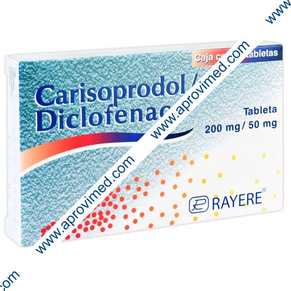CARISOPRODOL/DICLOFENACO (Rayere) c/20 TABS. 50/200 MG.