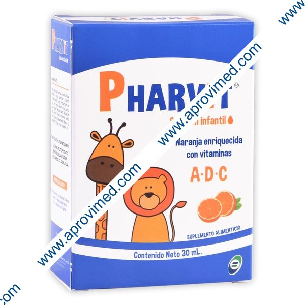 PHARVIT SOL. Infantil Fco. 30 ML. 2500 UI/30 MG/200 UI.