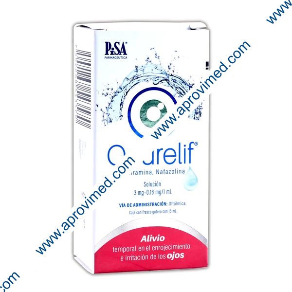 OCURELIF SOL. Oftálmica Fco. Gotero 15 ML. 3-0.16 MG/1 ML.