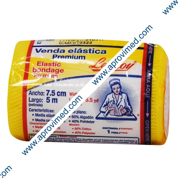 VENDA ELASTICA (Premium) c/1 PZA. 7.5 cm. x 5 mt.