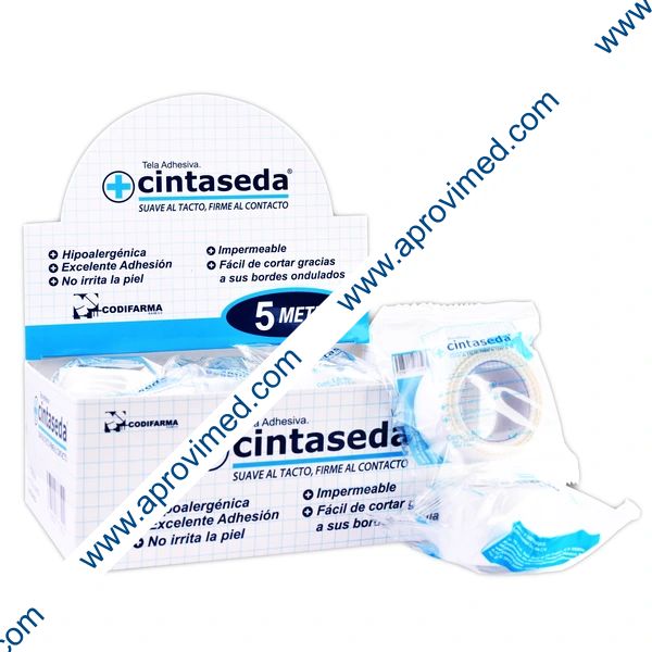 CINTASEDA Rollo A: 2.5cm (1"); L: 5m. Paq. c/1 Pza.