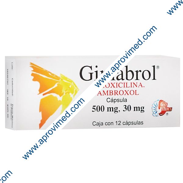 GIMABROL c/12 CAPS. 500/30 MG.