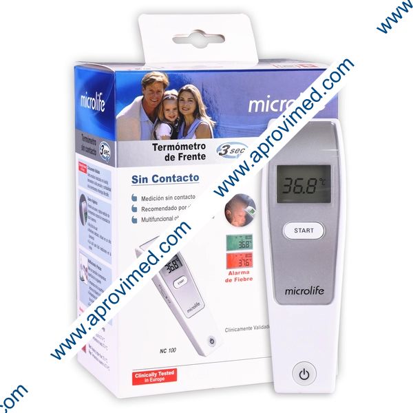 TERMÓMETRO DE FRENTE Sin Contacto (Microlife) Mod. NC-100 Caja c/1 Pza.