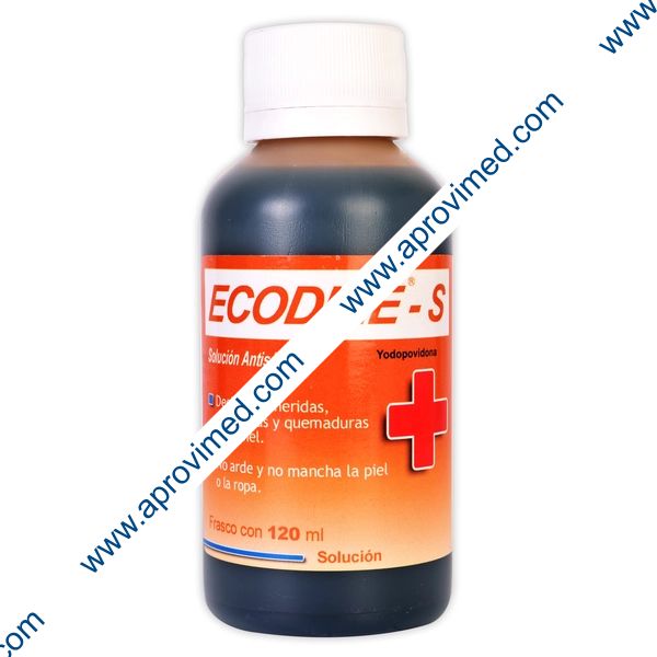 ECODINE-S Solución Antiséptica Tópica Fco. 120 ML. 10 G/100 ML.