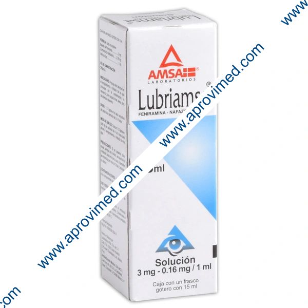 LUBRIAMSA SOL. Oftálmica Fco. Gotero 15 ML. 3-0.16 MG/1 ML.