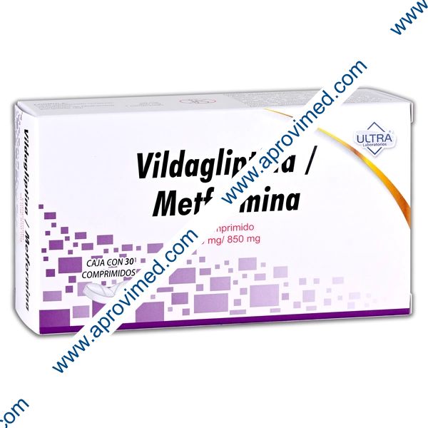 VILDAGLIPTINA/METFORMINA (Ultra) c/30 COMPS. 50/850 MG.