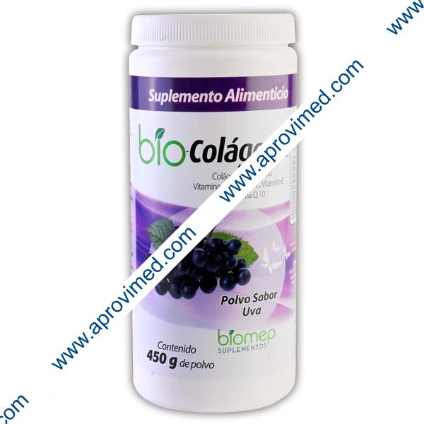BIO-COLÁGENO POLVO Sabor Uva BOTE c/450 G.