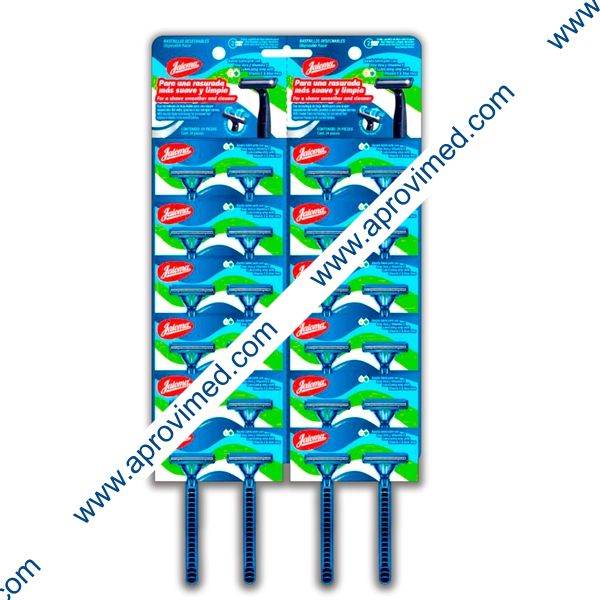 RASTRILLOS DESECHABLES (Jaloma) DOBLE CUCHILLA. Exhib. c/24 Pzs.