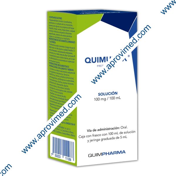 QUIMUNEX SOLUCIÓN Fco. 100 ML. 100 MG/100 ML.