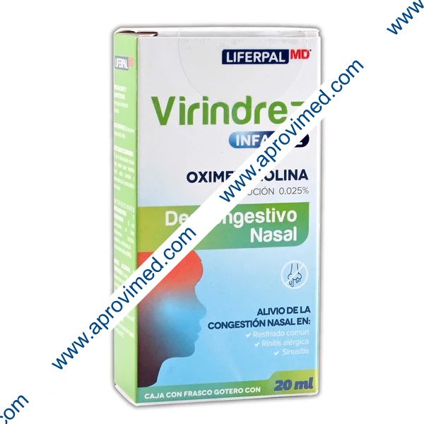 VIRINDREZ SOL. NASAL Infantil 0.025% Fco. Atomizador 20 ML.