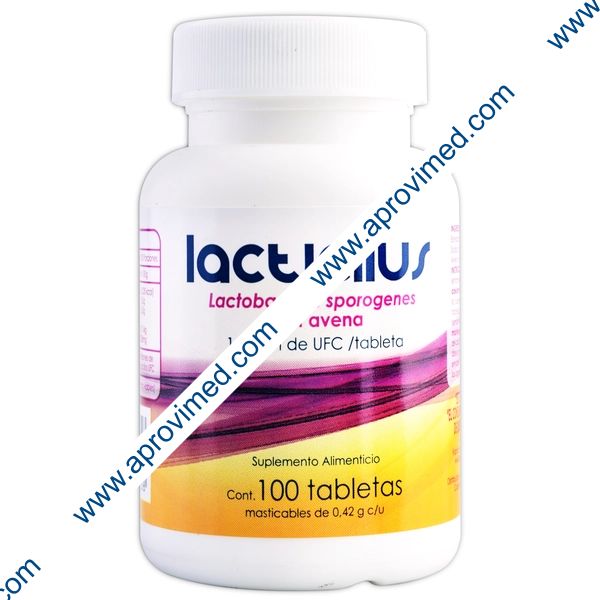 LACTICILUS c/100 TABS. Masticables 0.42 G.