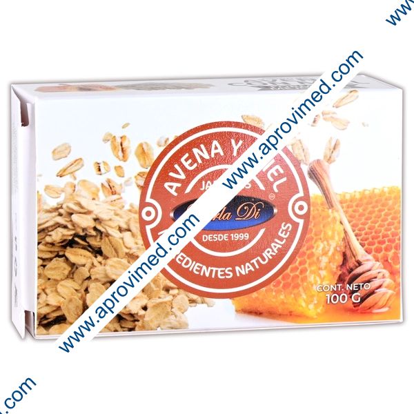 JABÓN de AVENA y MIEL (Karla Di) Barra c/100 G.