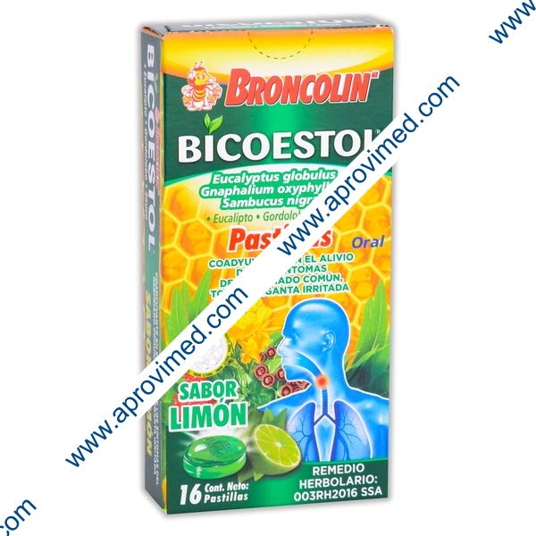 BICOESTOL Sabor Limón c/16 PASTILLAS. 2.5 G.