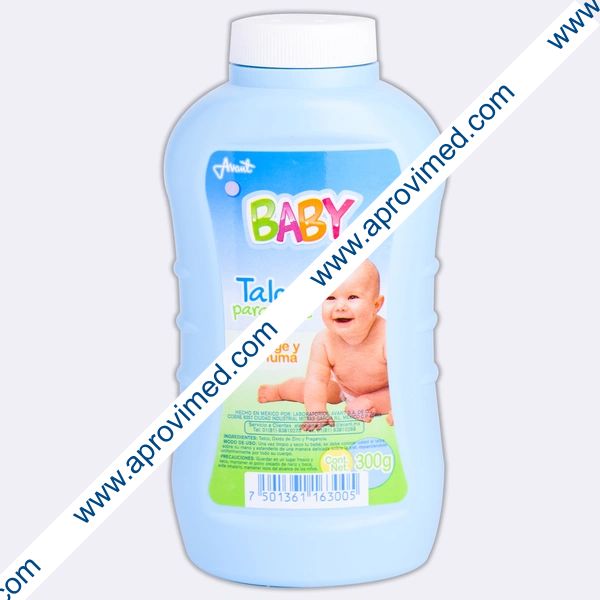 TALCO para BEBE "Baby" AZUL Fco. 300 G.