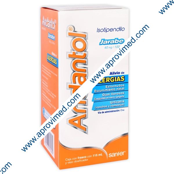 ANDANTOL JARABE Fco. 115 ML. 40 MG/100 ML.