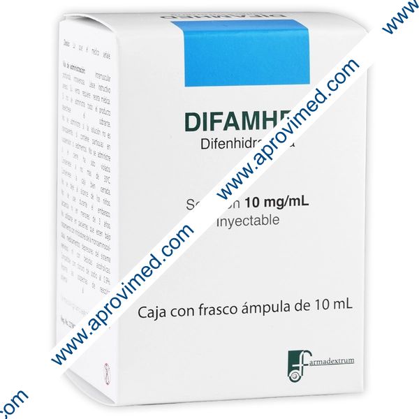 DIFAMHED Sol. Iny. c/1 FCO. AMP. 10 ML. 10 MG/1 ML.