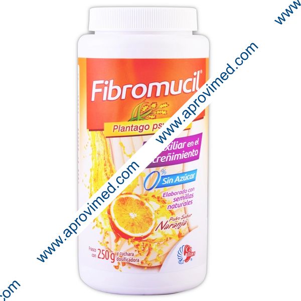 FIBROMUCIL POLVO Sabor Naranja 0% AZUCAR Fco. c/250 G. 31.49 G/100 G.