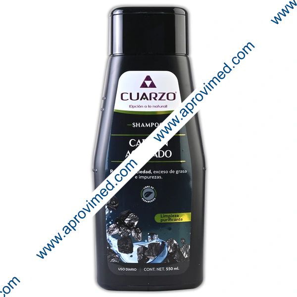 SHAMPOO CARBÓN ACTIVADO (Cuarzo) Fco. 550 ML.