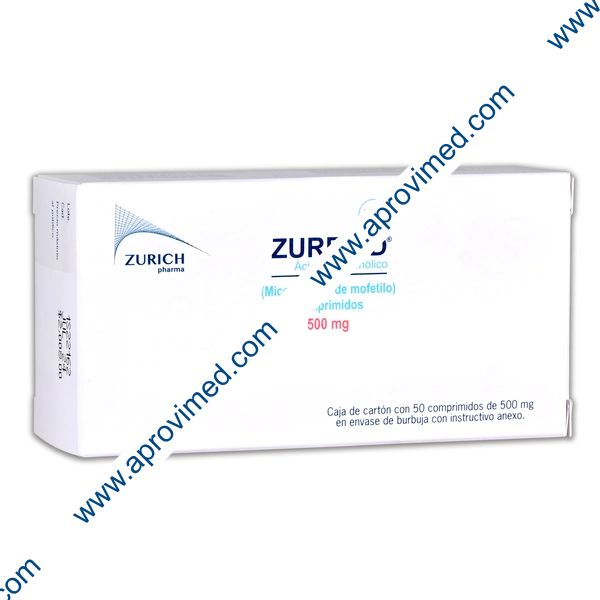 ZUREBID c/50 COMPS. 500 MG.