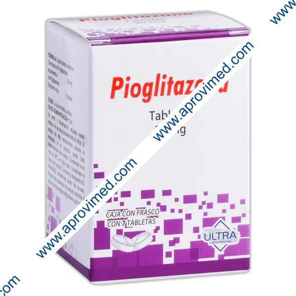PIOGLITAZONA (Ultra) c/7 TABS. 30 MG.