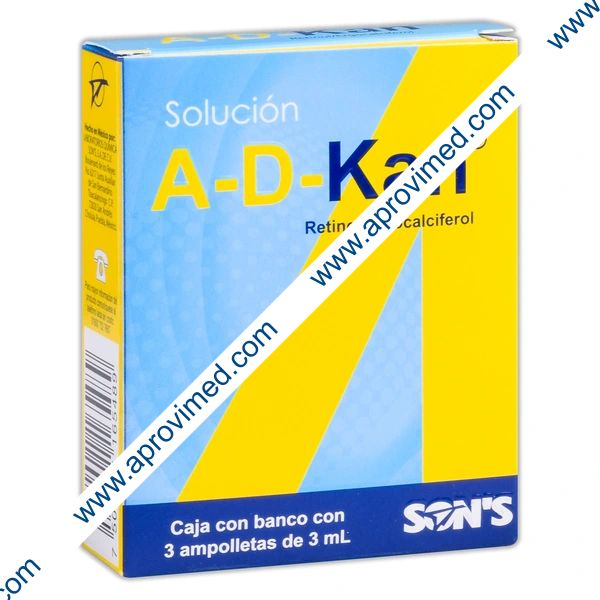 A-D-KAN Sol. Ingerible c/3 AMPTAS. 6000-400 UI/3 ML.