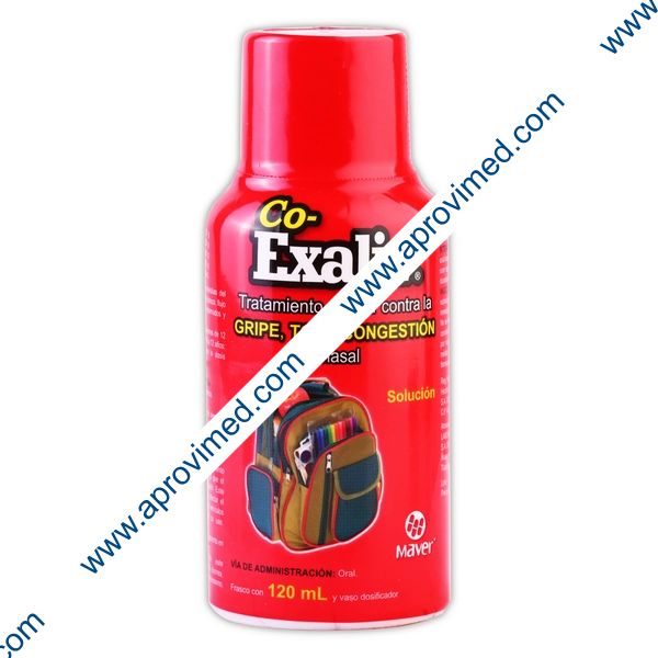 CO-EXALIV SOLUCIÓN Fco. 120 ML. 0.10/0.02/2.0/2.5 G/100 ML.