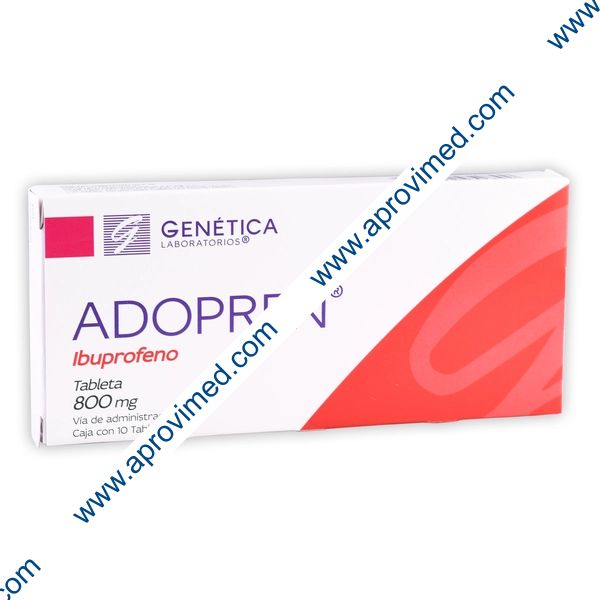 ADOPREN Caja c/10 TABS. 800 MG.