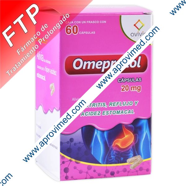 OMEPRAZOL (Avivia) c/ 60 CAPS. 20 MG.
