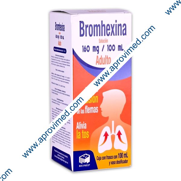 BROMHEXINA (Biomep) SOL. Adulto Fco. 100 ML. 160 MG/100 ML.