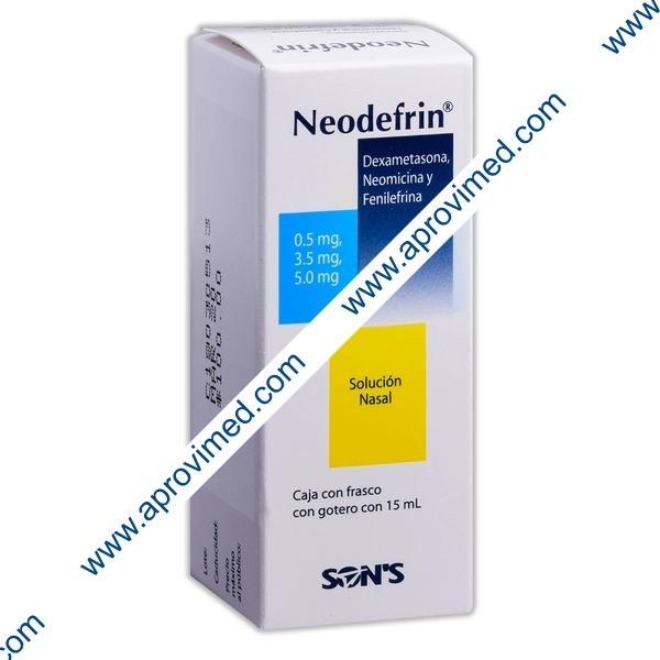 NEODEFRIN SOL. Nasal Fco. Gotero 15 ML. 0.5-3.5-5.0 MG/1 ML.