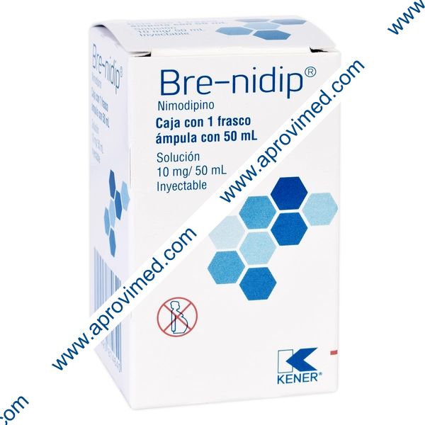 BRE-NIDIP Sol. Iny. c/1 FCO. AMP. 10 MG/50 ML.