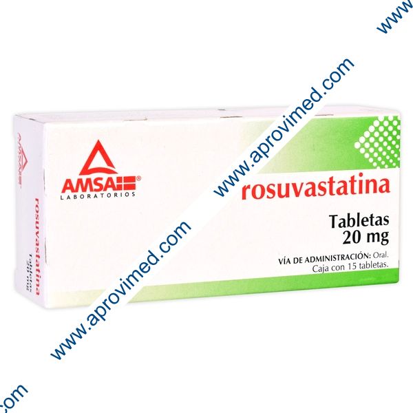 ROSUVASTATINA (Amsa) c/15 TABS. 20 MG.