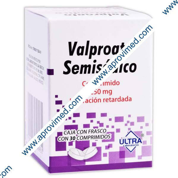 VALPROATO SEMISÓDICO (Ultra) c/30 COMPS. L.R. 250 MG.