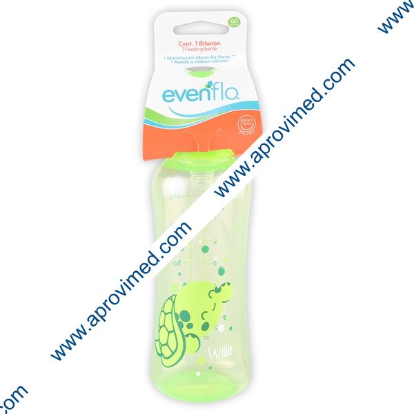BIBERÓN "Evenflo" Colores Varios c/MAMILA 8 OZ/240 ML.