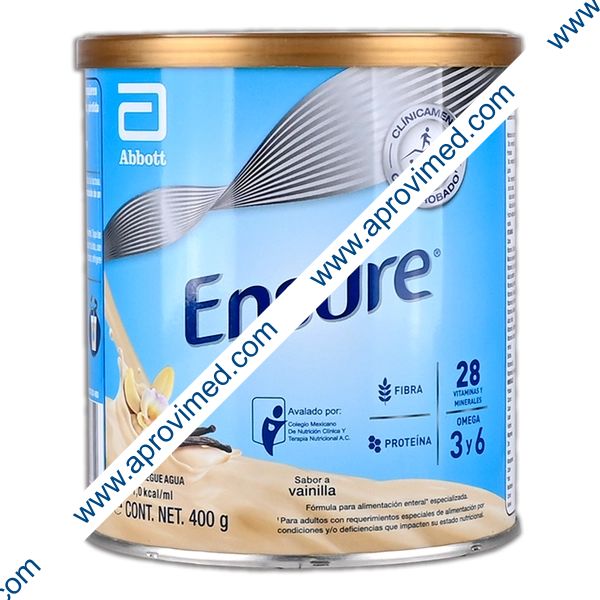 ENSURE POLVO Sabor Vainilla. LATA 400 G. 1.0 Kcal/1ml.