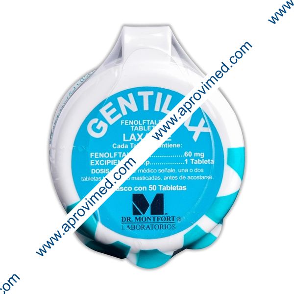GENTILAX Pastillero c/50 TABS. 60 MG.