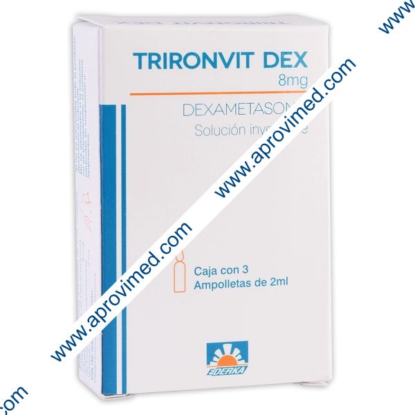TRIRONVIT DEX Sol. Iny. c/3 AMPTAS. 8 MG/2 ML.
