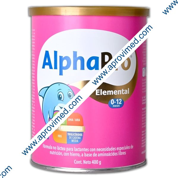 ALPHAPRO ELEMENTAL (0-12 Meses) LECHE en POLVO Lata c/400 G.