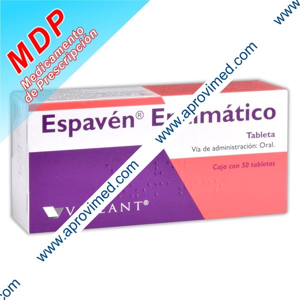 ESPAVÉN Enzimático c/50 TABS. 40/130/25/5 MG.