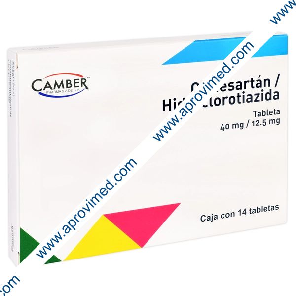OLMESARTÁN/HIDROCLOROTIAZIDA (Camber) c/14 TABS. 40/12.5 MG.