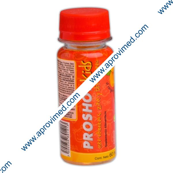 PROSHOT KIDS Sab. Naranja Fco. 60 ML. 50-60-10.5 MG/60 ML.