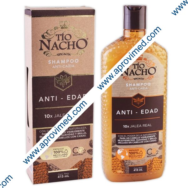 SHAMPOO TIO NACHO ANTI-CAÍDA/EDAD Fco. c/415 ML.