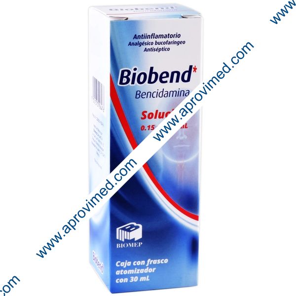 BIOBEND SOL. Bucofaringea Fco. Atomizador 30 ML. 0.15 G/100 ML.