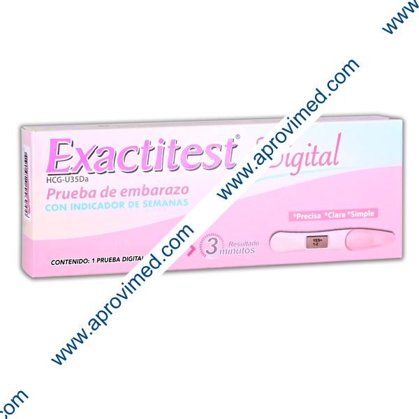 EXACTITEST DIGITAL Prueba de Embarazo Tipo Pluma c/1Pza.